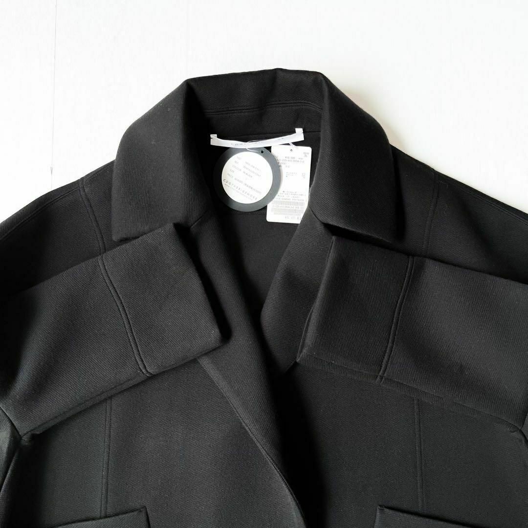 DEUXIEME CLASSE(ドゥーズィエムクラス)の新品タグ付き✨即完売 21AW コグザビッグスモーク ペンタゴンコート ブラック レディースのジャケット/アウター(ロングコート)の商品写真