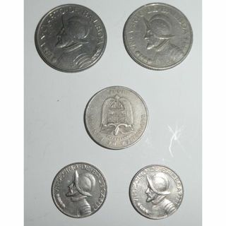  パナマ　コイン5枚セット　　Panama 5　coins(貨幣)