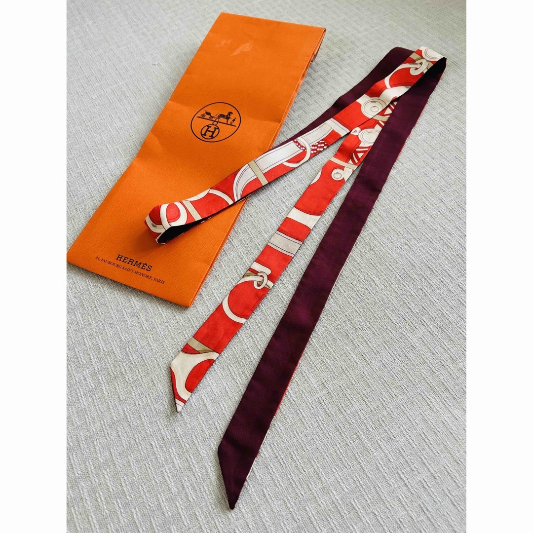 Hermes(エルメス)のエルメス　ロングツイリー   ツイロン レディースのファッション小物(バンダナ/スカーフ)の商品写真