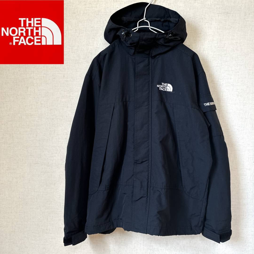 THE NORTH FACE(ザノースフェイス)のノースフェイス マウンテンパーカー ナイロンジャケット メンズS ブラック メンズのジャケット/アウター(マウンテンパーカー)の商品写真