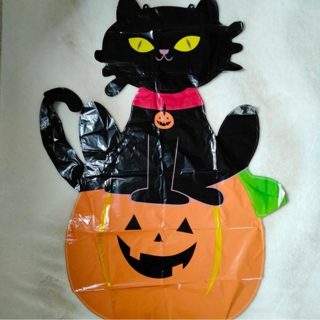 ハロウィン バルーン ガーランド 装飾 黒猫 ねこ風船 装飾 パーティグッツ ハンドメイドのパーティー(その他)の商品写真