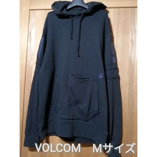 ボルコム(volcom)のVOLCOM　Mサイズ　プリントパーカー　ブラック(パーカー)