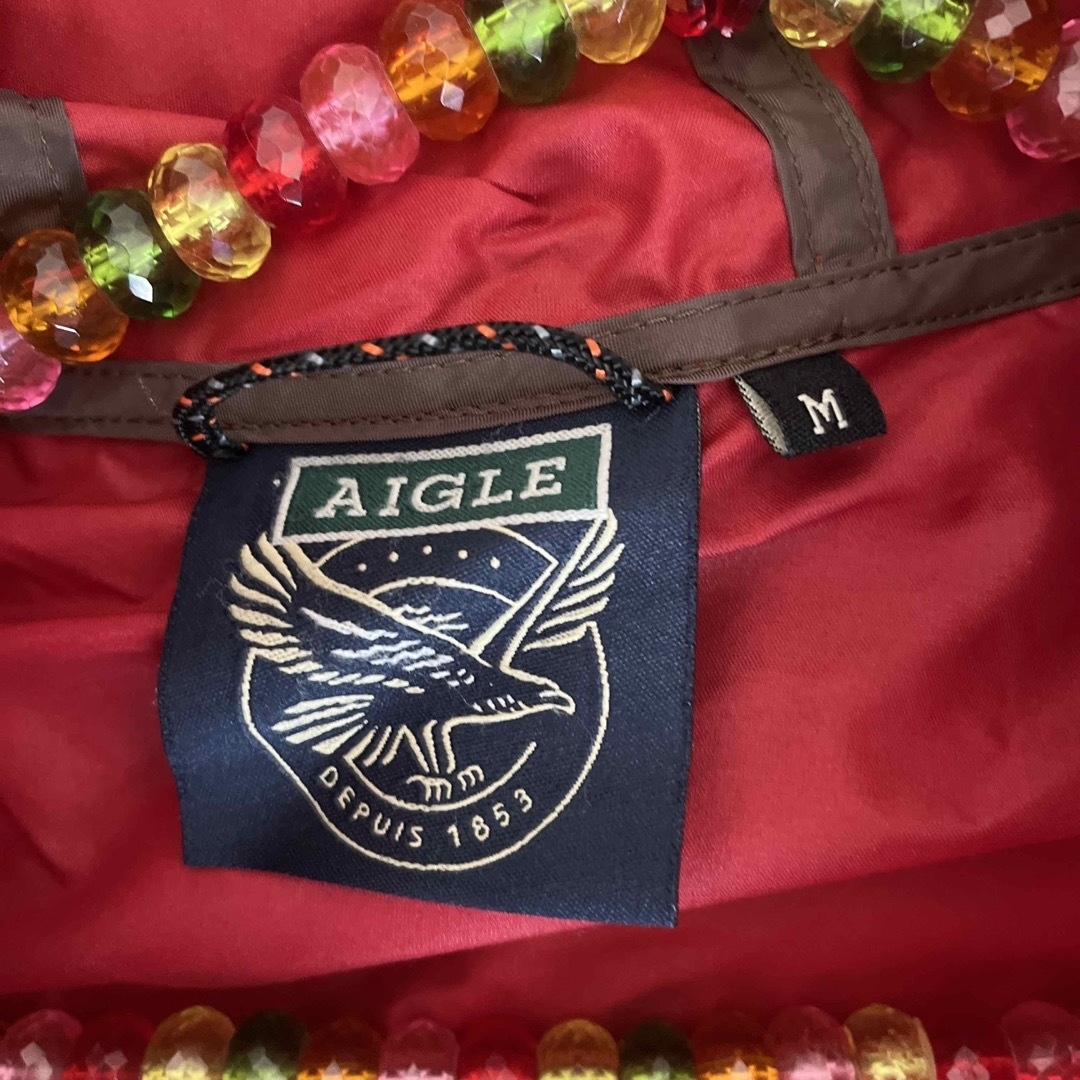 AIGLE(エーグル)のaigle 赤　ウィンドブレーカー　ジャケット メンズのジャケット/アウター(ナイロンジャケット)の商品写真