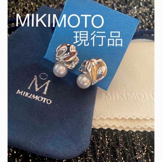 MIKIMOTO - MIKIMOTO パール イヤリング バラ シルバー 真珠 小粒の