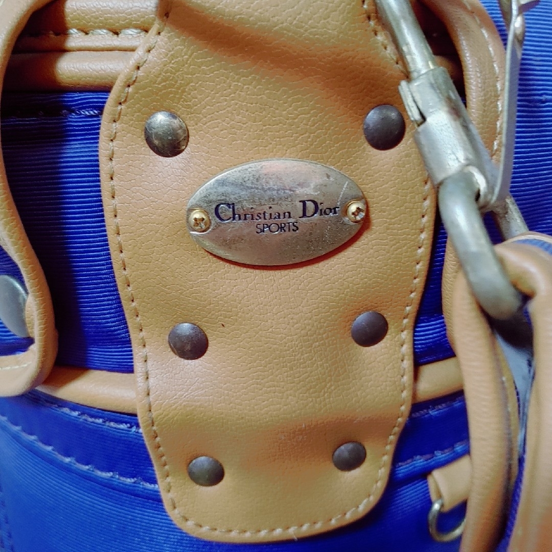 レア】Christian Dior レザーパイピングキャディバック-