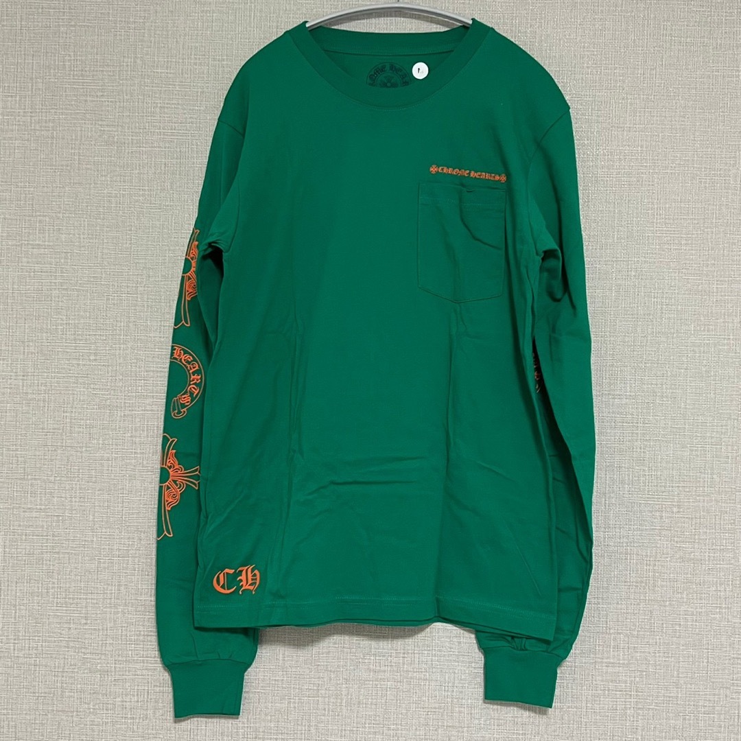 未使用新品 クロムハーツ 長袖Tシャツ トップス グリーン M 約13万円