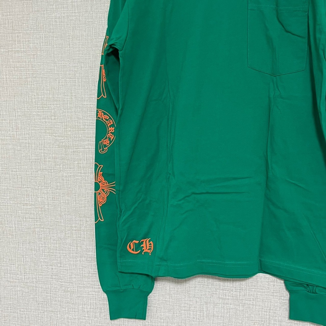 未使用新品 クロムハーツ 長袖Tシャツ トップス グリーン M 約13万円