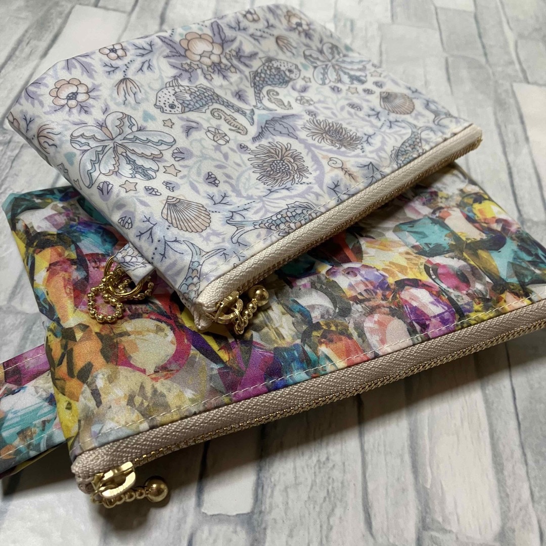 ともりん様専用・14cm・16cm・ビニールメッシュポーチ・リバティ
