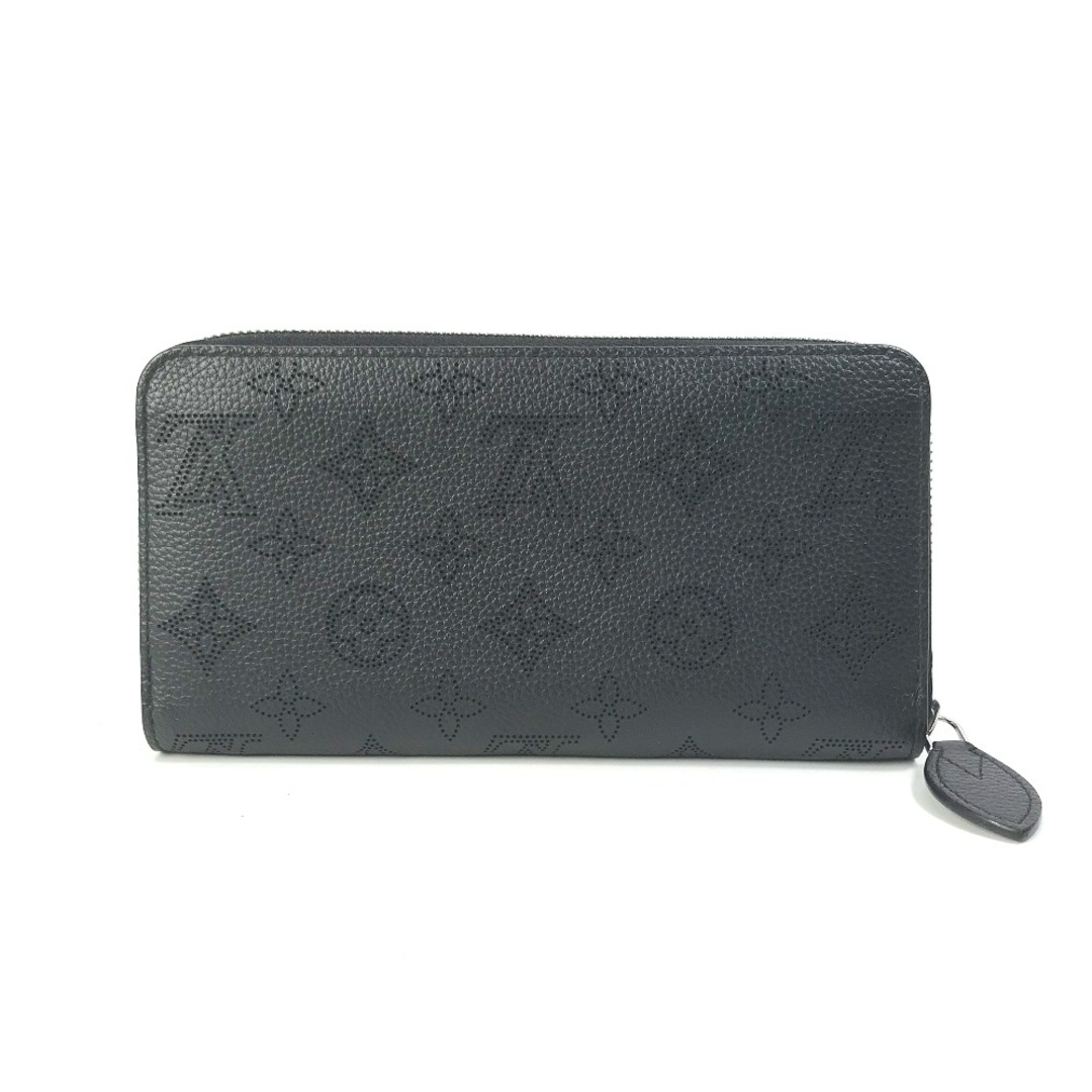 ルイヴィトン LOUIS VUITTON ジッピーウォレット M61867 モノグラムマヒナ ラウンドファスナー 長財布 モノグラムマヒナ ブラック 美品ファッション小物