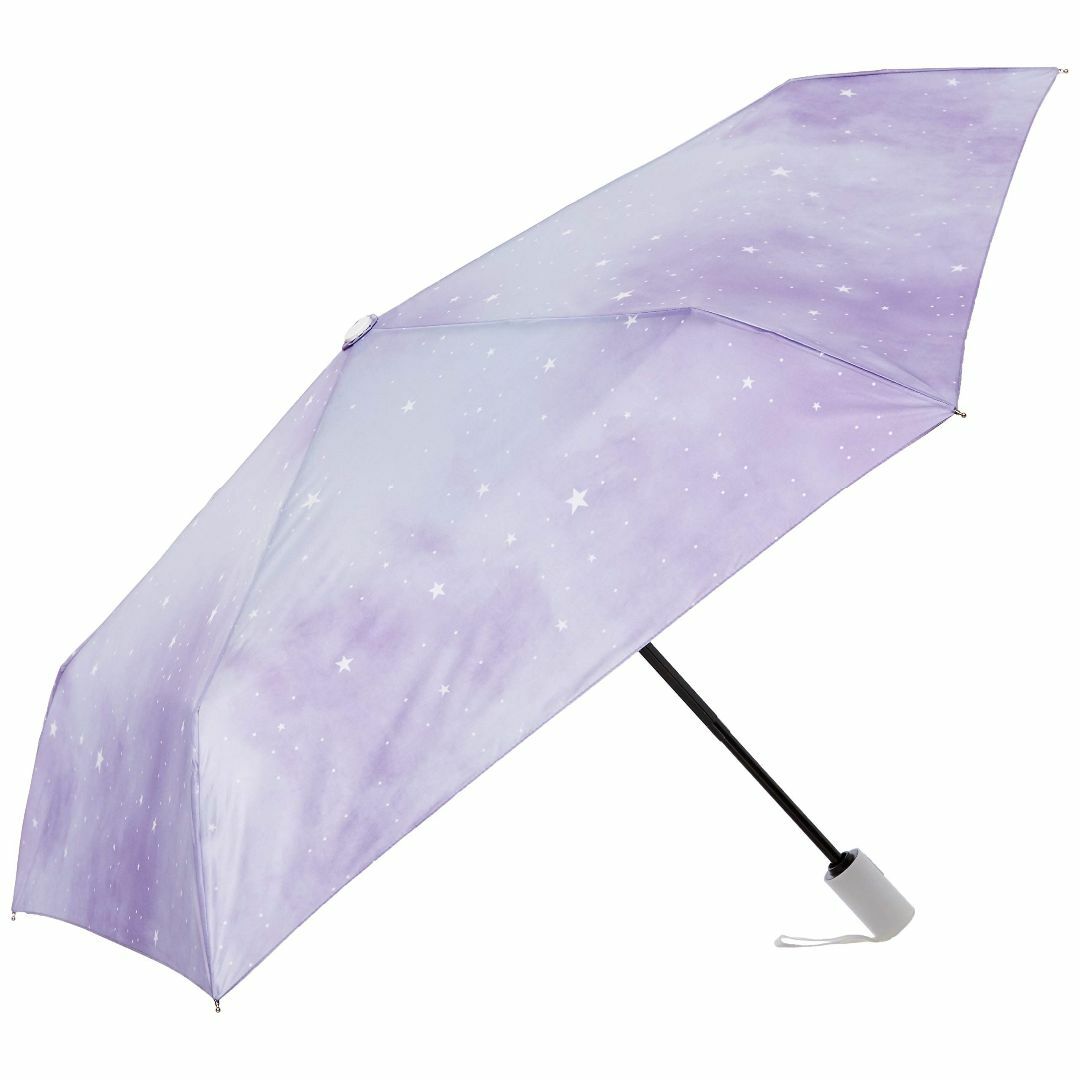 【新着商品】[ムーンバット] estaa(エスタ) 星柄 自動開閉傘 雨傘 折り