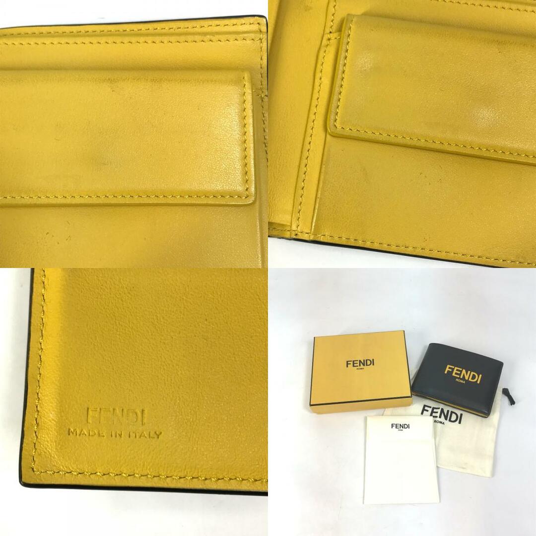 FENDI - フェンディ FENDI 7M0001 ロゴ 財布 2つ折り財布 レザー