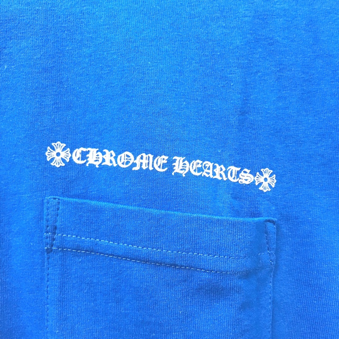 Chrome Hearts(クロムハーツ)のクロムハーツ CHROME HEARTS MATTY BOY バックプリント PPO SPACE マッティボーイ アパレル 半袖Ｔシャツ コットン ブルー メンズのトップス(Tシャツ/カットソー(半袖/袖なし))の商品写真