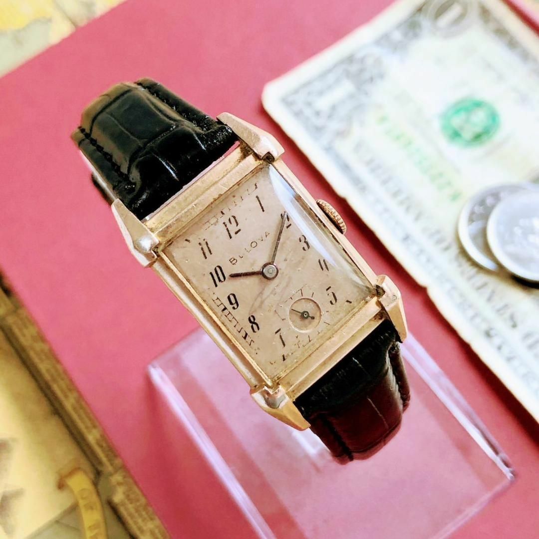 Bulova - #2785【シックでお洒落】メンズ 腕時計 ブローバ 手巻き 金