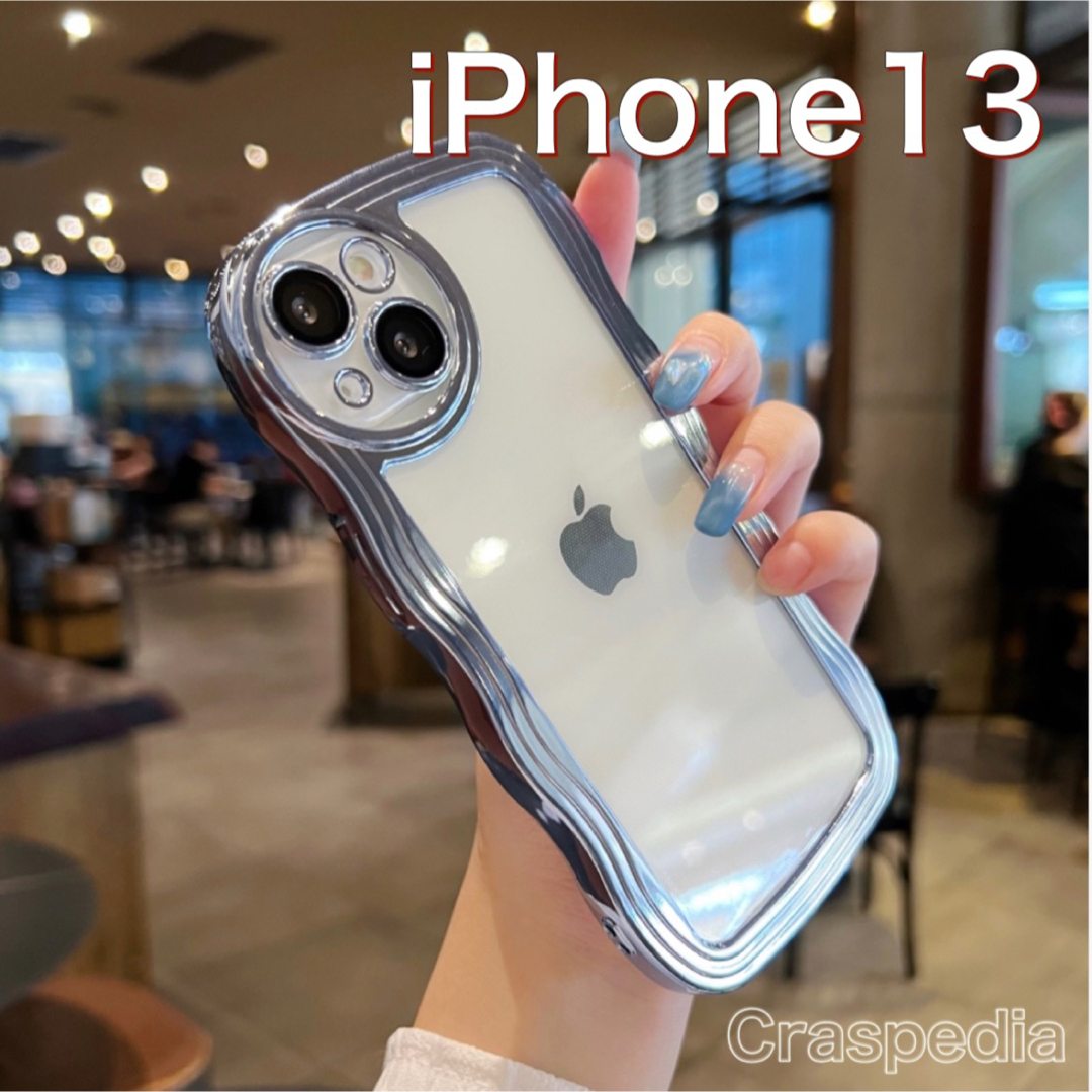 iPhone13 カバー スマホケース クリア 透明 韓国 ソフト キラキラの ...