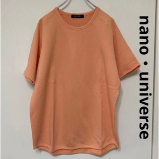 ナノユニバース(nano・universe)の19:【未使用】ナノユニバース　スウェットTシャツ　オレンジ(Tシャツ/カットソー(半袖/袖なし))