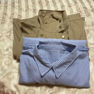 CFT.trenchlongponchoCO/stripe SH(ロングコート)