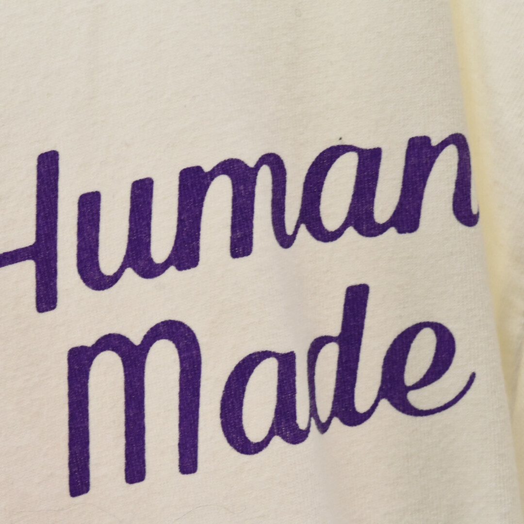 HUMAN MADE(ヒューマンメイド)のHUMAN MADE ヒューマンメイド Flamingo L/S T-Shirt White フラミンゴ プリント コットン長袖Tシャツ ホワイト メンズのトップス(Tシャツ/カットソー(七分/長袖))の商品写真