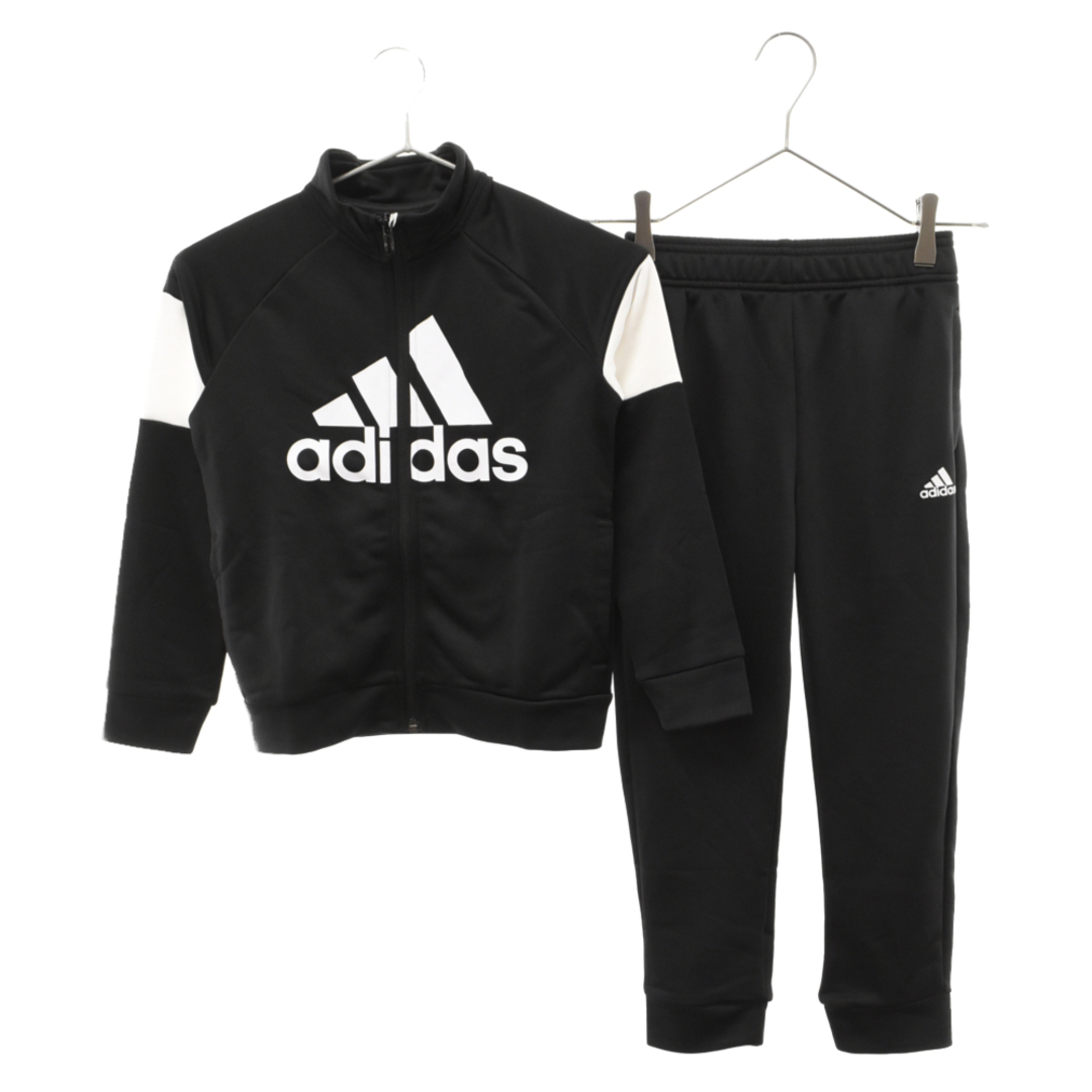 adidas(アディダス)のadidas アディダス キッズ フロントロゴプリントトラックジャケット トラックパンツ セットアップ トラックスーツ ジャージ DV1740 ブラック メンズのスーツ(セットアップ)の商品写真