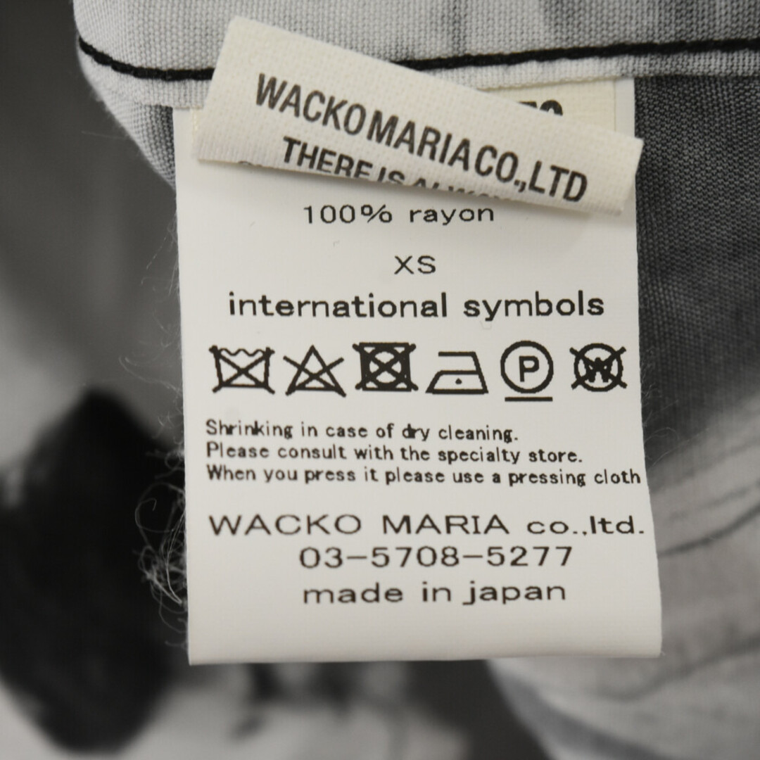 WACKO MARIA ワコマリア 21SS STIE-LO LARRY CLARK TULSA／HAWAIIAN SHIRT スティーロー ラリークラーク ハワイアンシャツ ブラック 5