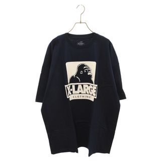 XLARGE エクストララージ USA製 メンズ5分袖Tシャツ ネイビー L