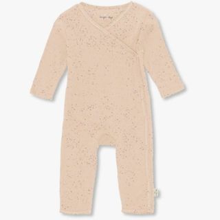 プチバトー(PETIT BATEAU)のコンゲススロイド　星柄　ピンクロンパース 足あり 6M アウトレット新品未使用(ロンパース)