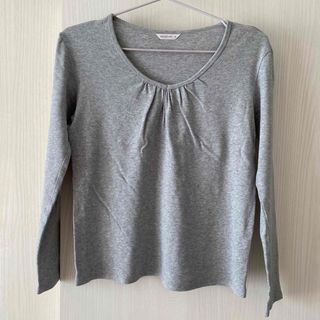 ユニクロ(UNIQLO)の美品　UNIQLO ユニクロ　長袖Tシャツ　ストレッチコットン　Tシャツ(シャツ/ブラウス(長袖/七分))