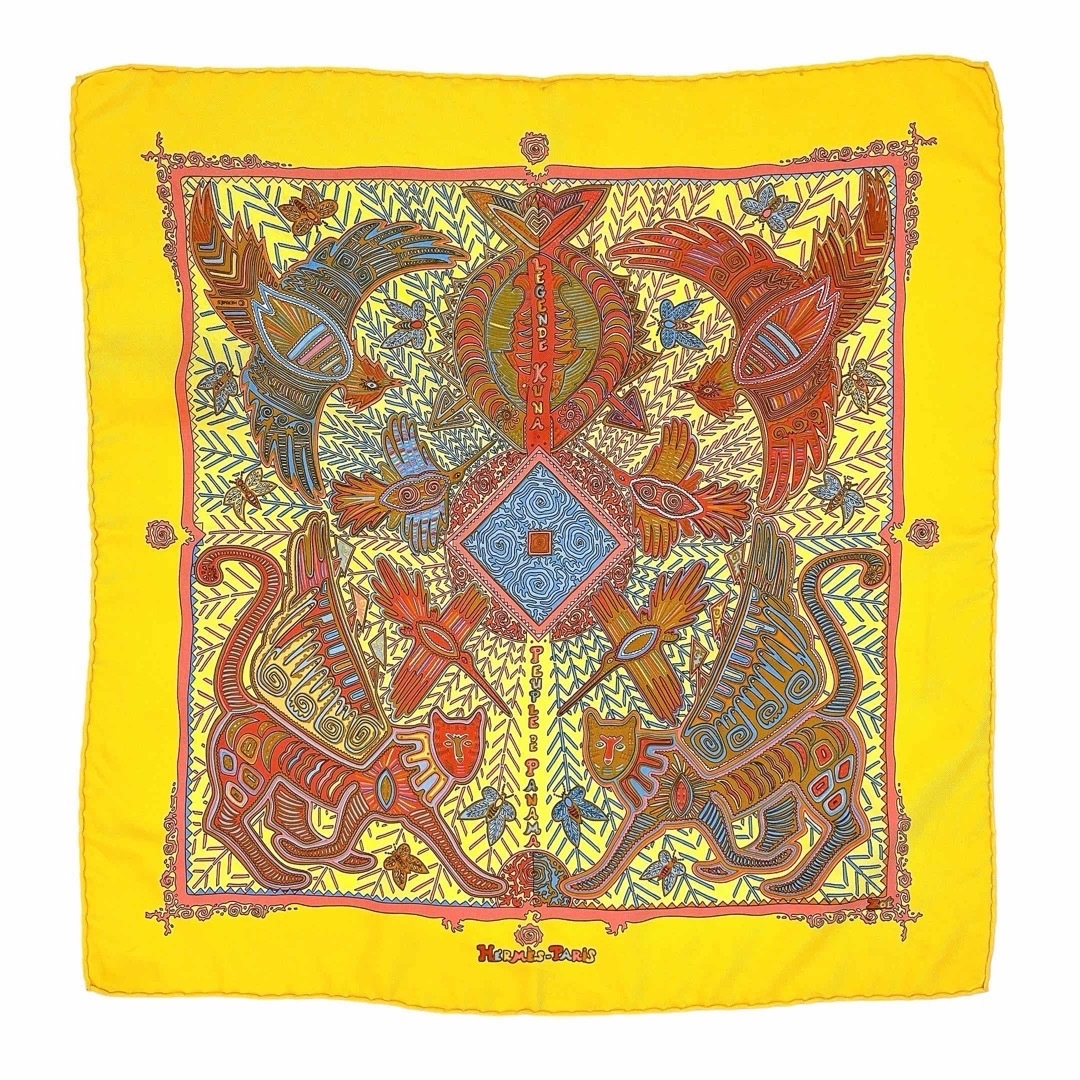 Hermes - 美品【エルメス】ガウロッシュ 45 スカーフ シルク パナマの