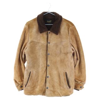 テンダーロイン(TENDERLOIN)のTENDERLOIN テンダーロイン 11AW T-SADDLE SUEDE JKT サドルスウェードジャケット ボア レザージャケット ブラウン(フライトジャケット)