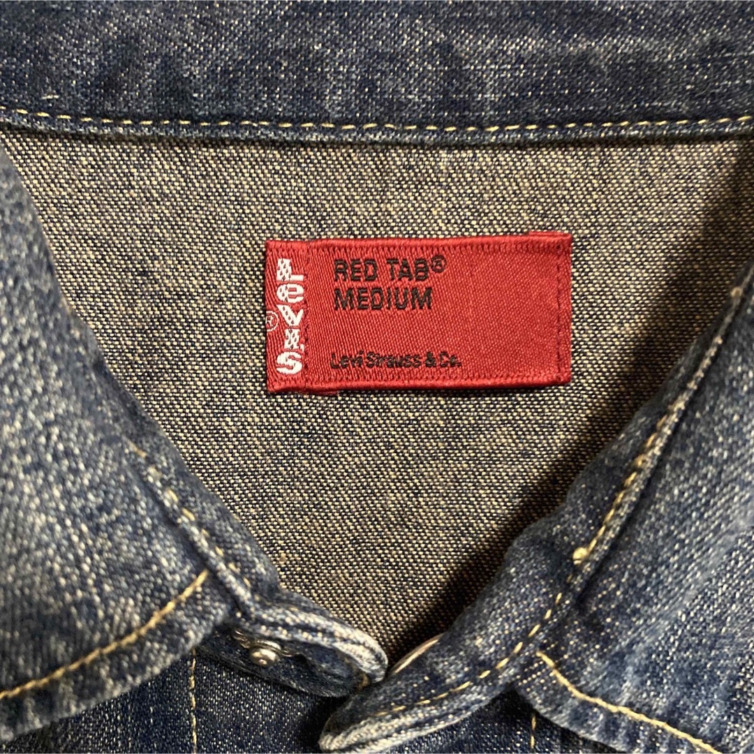 Levi's(リーバイス)の美品　Levi's リーバイス  赤タブ　RED TAB デニムジャケット　M メンズのトップス(Tシャツ/カットソー(半袖/袖なし))の商品写真