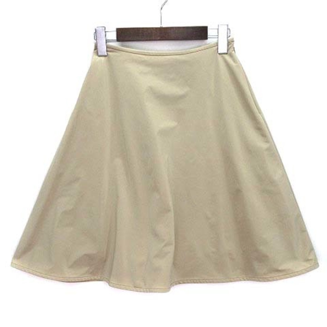 M'S GRACY(エムズグレイシー)のエムズグレイシー タフタ サーキュラー スカート 膝丈 ベージュ 38 レディースのスカート(ひざ丈スカート)の商品写真