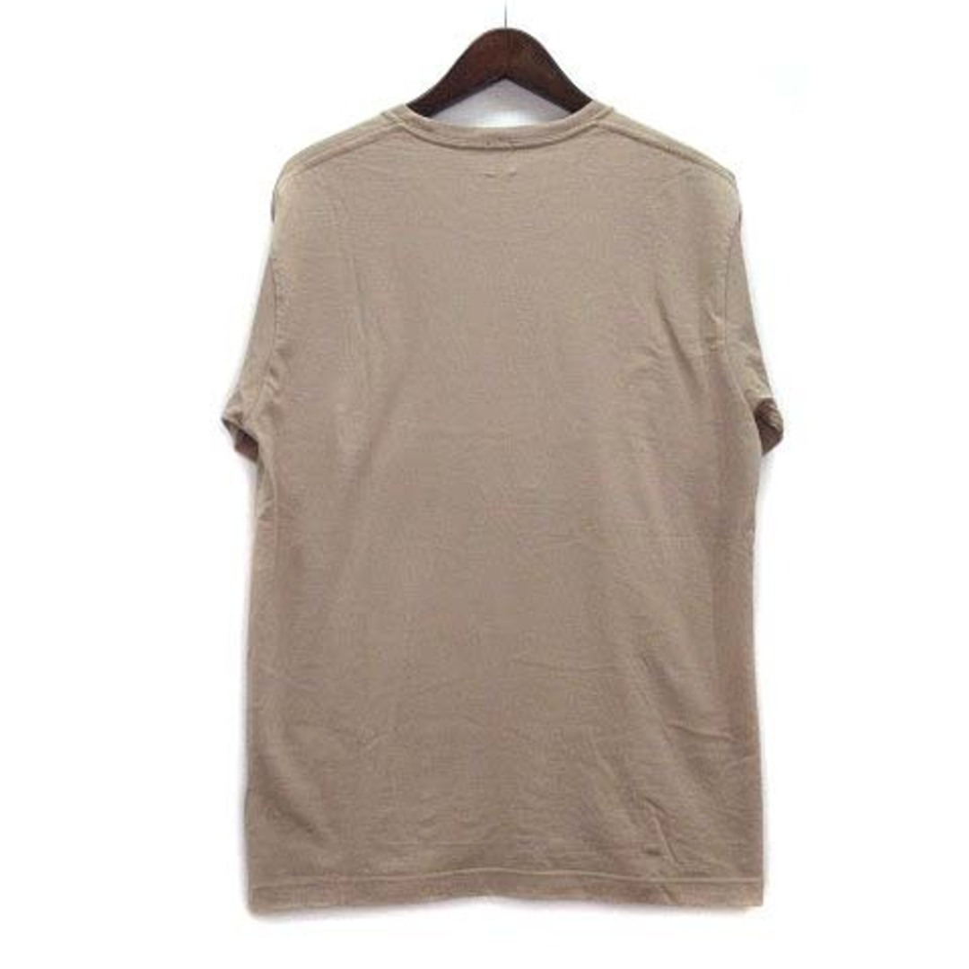 TAKEO KIKUCHI(タケオキクチ)のタケオキクチ コーヒーパッケージ アップリケ プリント Tシャツ ベージュ 3 メンズのトップス(Tシャツ/カットソー(半袖/袖なし))の商品写真