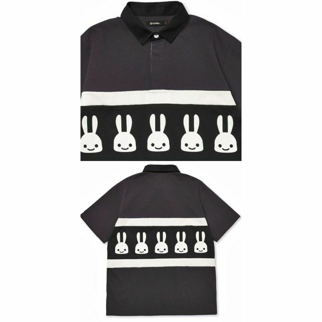 CUNE(キューン)の定価22000円新品 cune キューン うさぎ 3 ラガーシャツ  L   メンズのトップス(シャツ)の商品写真