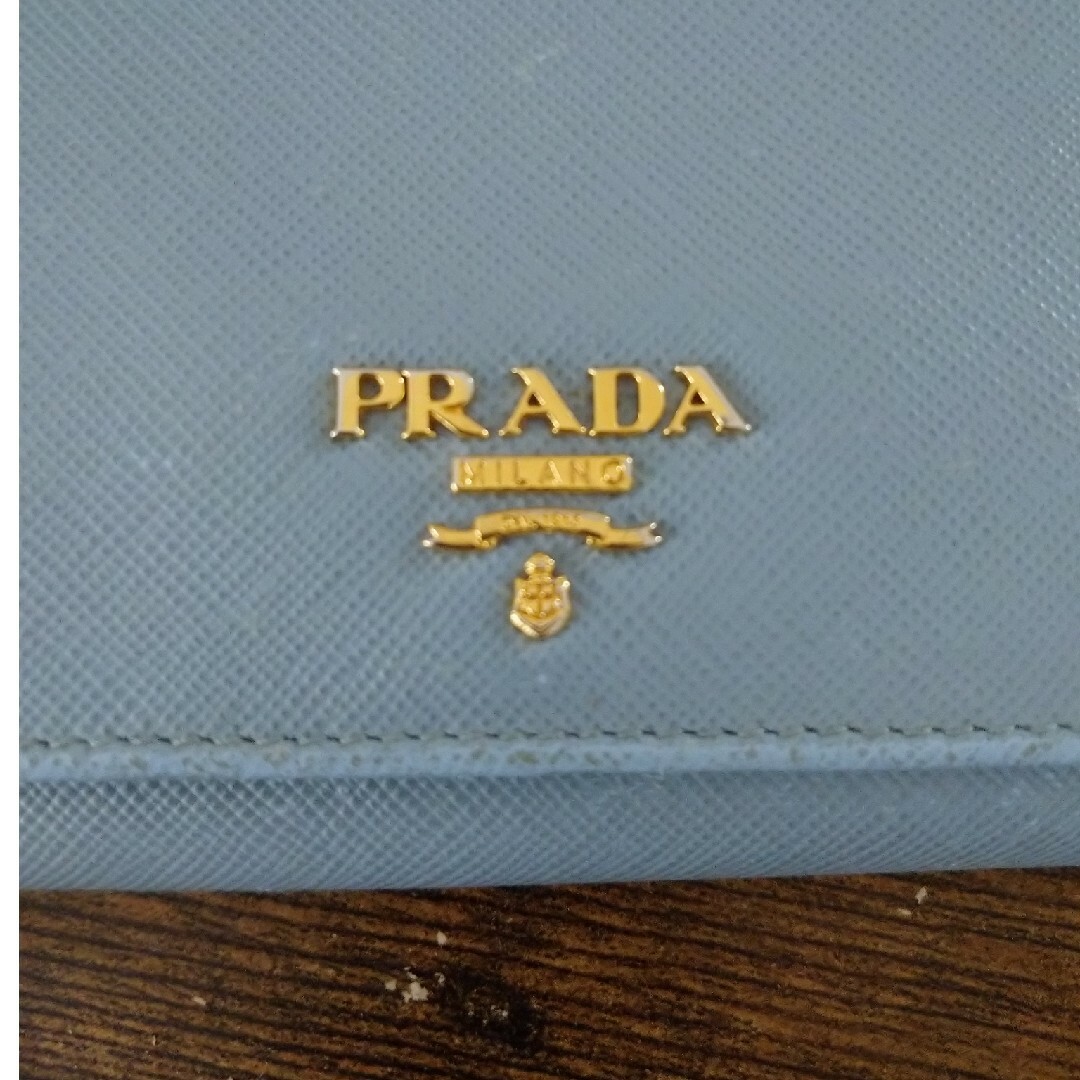 PRADA(プラダ)のうらしま様専用［中古品］プラダ長財布/サフィアーノ/ブルー レディースのファッション小物(財布)の商品写真