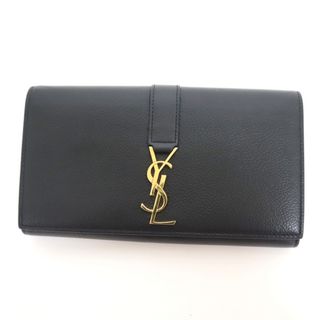 サンローラン(Saint Laurent)のサンローラン フラップ･ロングウォレット YSLライン /kt08171ko(長財布)