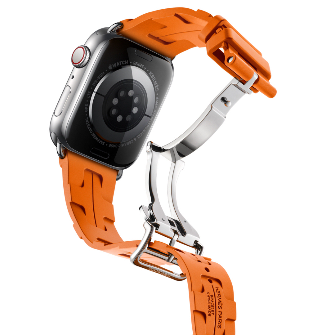 920 Apple Watch HERMES オレンジ ラバー エルメス-