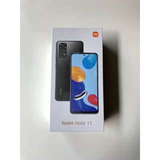 シャオミ(Xiaomi)の(新品未開封)Redmi Note 11 グラファイトグレーSIMフリー(スマートフォン本体)