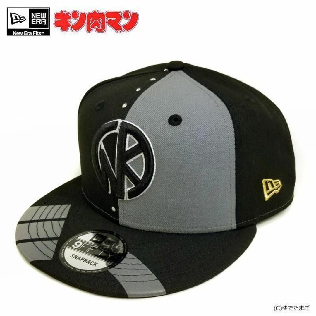 New Era キン肉マン ソルジャー キャップ KIN ニューエラ 黒 金 帽子 New Era キン肉マン ソルジャー キャップ KIN ニューエラ 黒 金 帽子