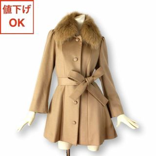 トゥービーシック(TO BE CHIC)の【新品同様】TO BE CHIC カシミヤ100%コート 42 ★未使用に近い★(ロングコート)