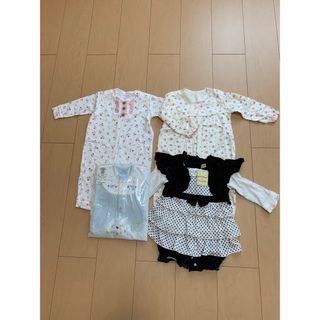 マザウェイズ(motherways)の【まりっさ様専用】新品未使用未着用！50〜80cm秋用服ロンパース肌着長袖可愛い(ロンパース)