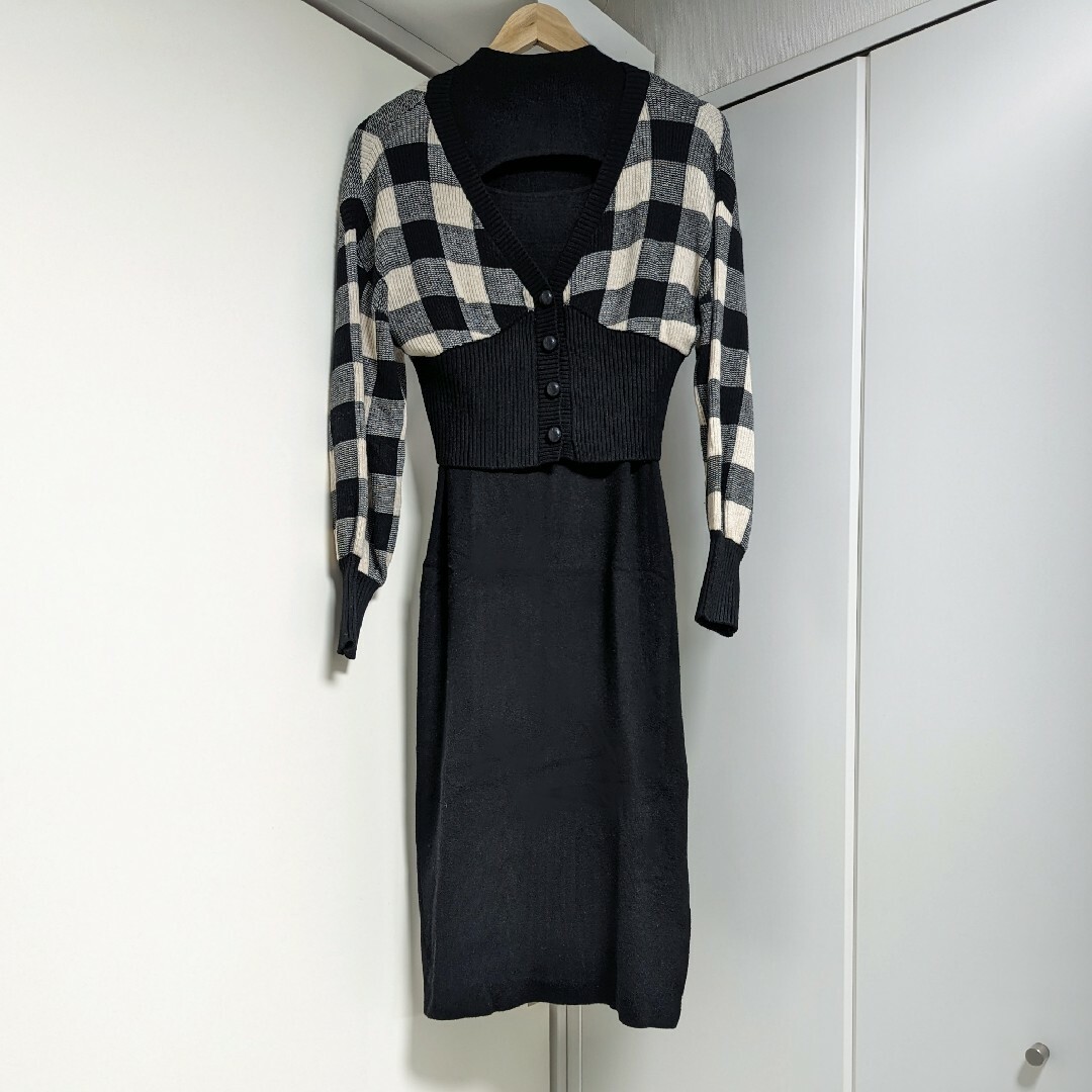 herlipto Multi-Way Plaid Knit Dress