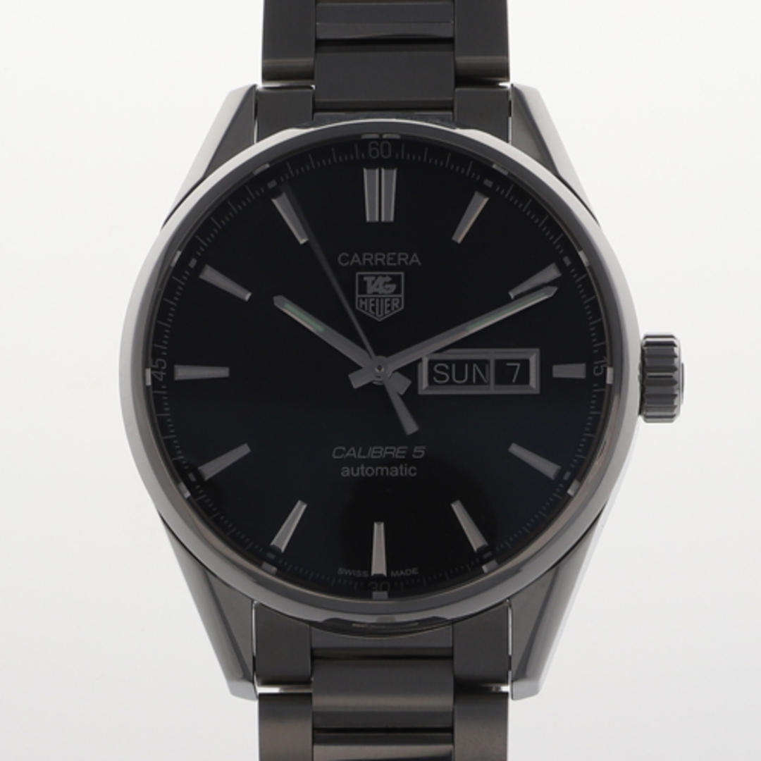 【117661】TAG HEUER タグホイヤー  WAR201A.BA0723 カレラ キャリバー5 ブラックダイヤル SS 自動巻き ギャランティーカード 純正ボックス 腕時計 時計 WATCH メンズ 男性 男 紳士