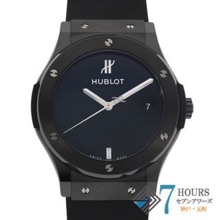 ウブロ(HUBLOT)の【117718】HUBLOT ウブロ  511.CM.1470.RX.MYOS クラシックフュージョン ブラックダイヤル CE/ラバー 自動巻き 純正ボックス 腕時計 時計 WATCH メンズ 男性 男 紳士【中古】(腕時計(アナログ))