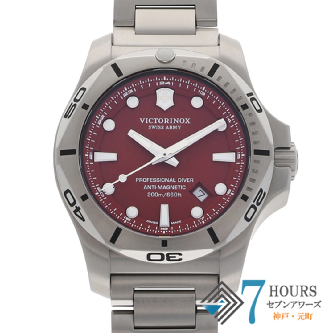 【117733】 VICTORINOX ビクトリノックス 241781 イノックス プロフェッショナル ダイバー レッドダイヤル SS クオーツ 保証書 純正ボックス 腕時計 時計 WATCH メンズ 男性 男 紳士