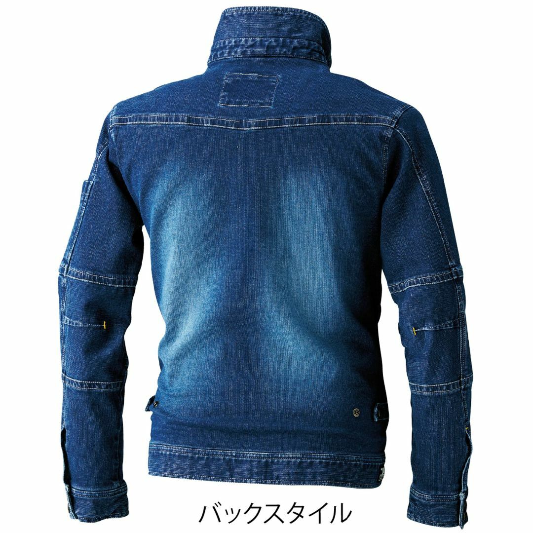 [寅壱] デニム 上下セット 作業服 作業着 8940-554 ライダースジャケ