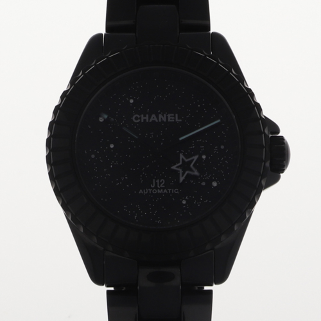 【117748】CHANEL シャネル  H7989 J12 インターステラー  ブラックダイヤル CE 自動巻き 純正ボックス 腕時計 時計 WATCH メンズ 男性 男 紳士