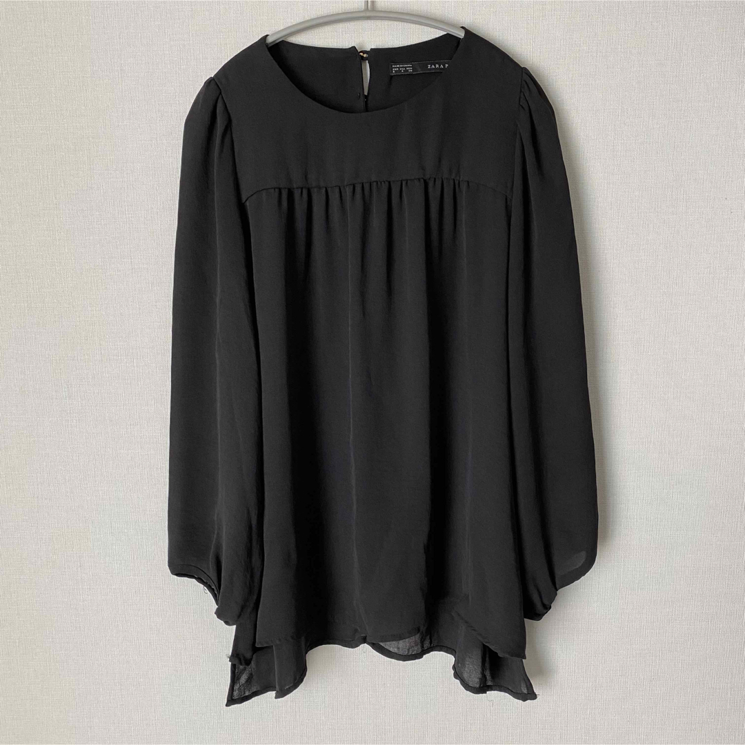 ZARA(ザラ)の【ZARA】シフォンブラウス レディースのトップス(シャツ/ブラウス(長袖/七分))の商品写真