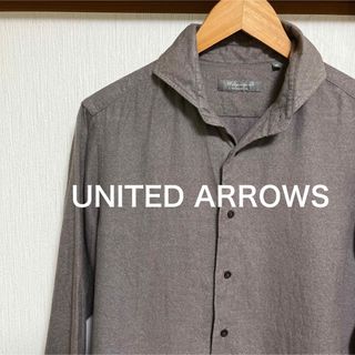 ユナイテッドアローズ(UNITED ARROWS)のヒーロー様【美品】UNITED ARROWS フラノ カッタウェイシャツ(シャツ)