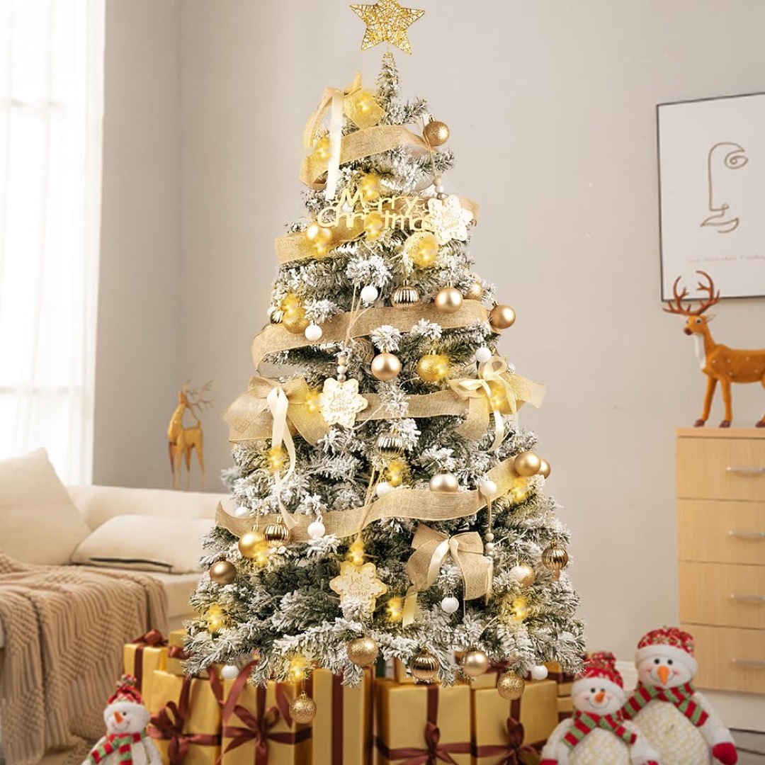 クリスマスツリー 150cm おしゃれ 北欧風 LED飾りライト 組立簡単の ...