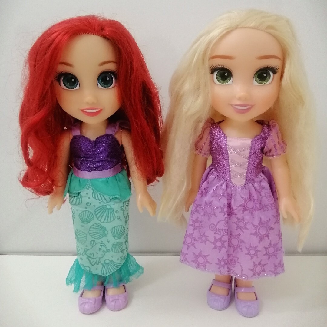 ディズニー、ラプンツェル、アリエルの人形(ベビー)(バラ売り可能)-