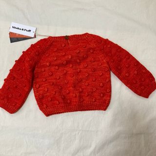 misha&puff popcorn sweater Hod red 18-24